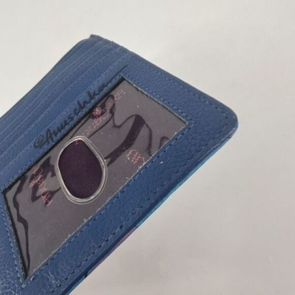 Anuschka Women's Hand Painted Genuine Leather RFID Organizer Wallet Multicolor - Picture 9 of 11